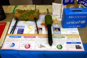 unicefのブース