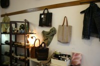 シックな色合いの織物