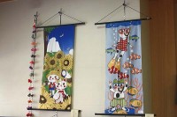 招き猫の手拭い 招き猫の手拭い