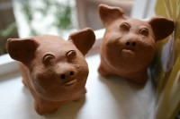 ブタのオブジェ