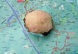 地図といがぐりまんじゅう 地図といがぐりまんじゅう