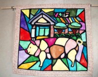 豚のパッチワーク 豚のパッチワーク