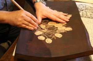 作品制作の様子