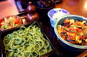 茶そばと小うなちらしセット