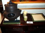 室内にある茶釜