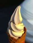 店頭のソフトクリーム 店頭のソフトクリーム